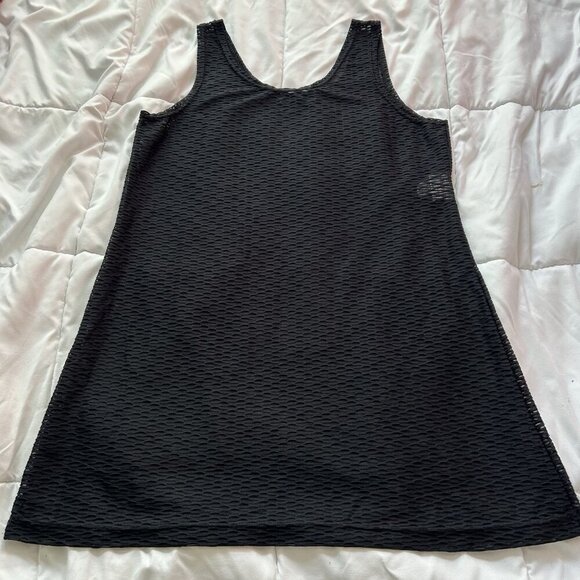 Womens S-M Gloria’s Fashions Black Bathing Suit Cover Up Resort Wear Beach VTG - Picture 7 of 7